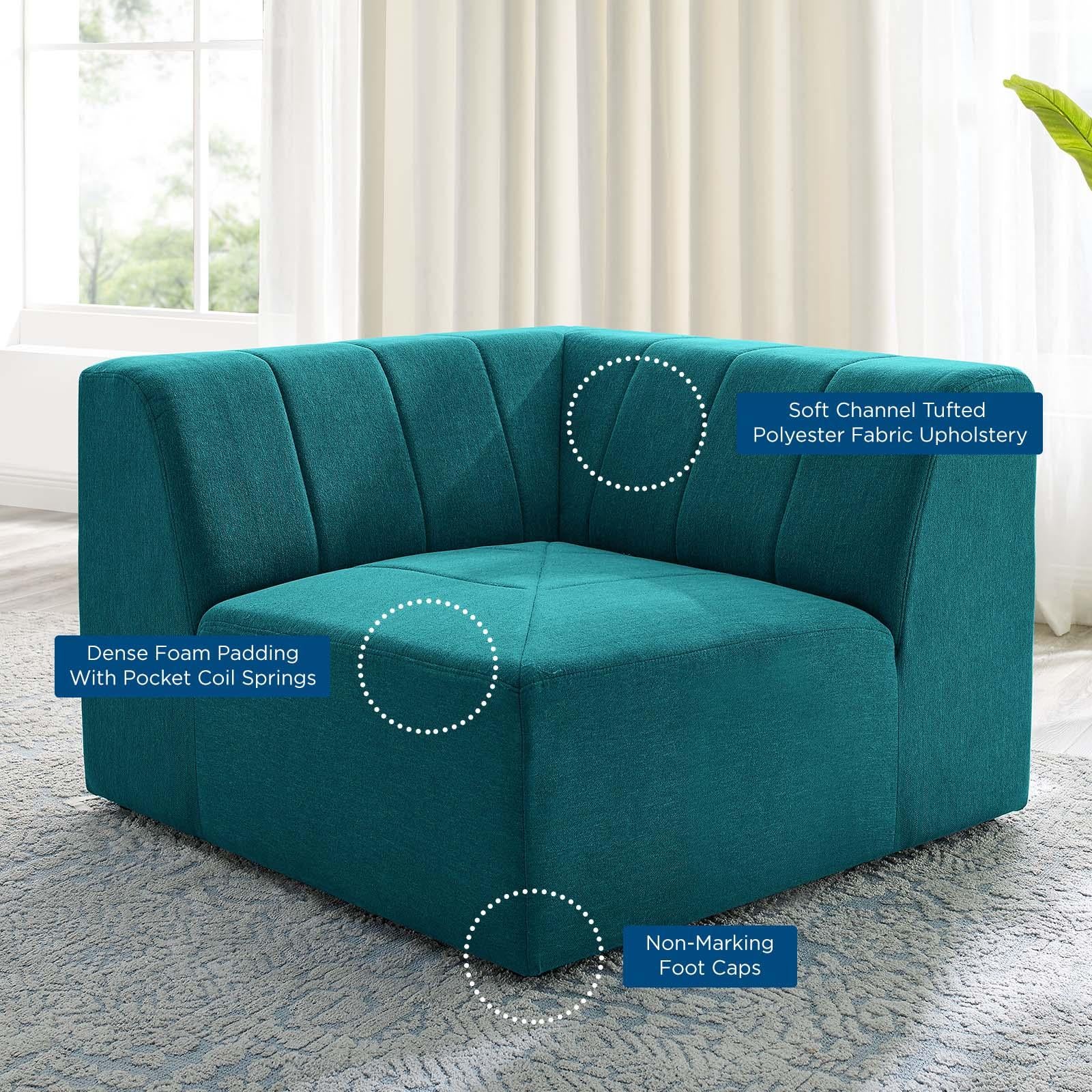 Modway Furniture Modern Bartlett Upholstered Fabric Corner Chair - EEI-4402