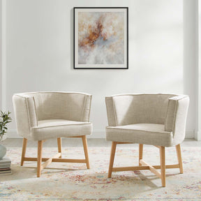 Modway Furniture Modern Anders Accent Chair Upholstered Fabric Set of 2 - EEI-4424