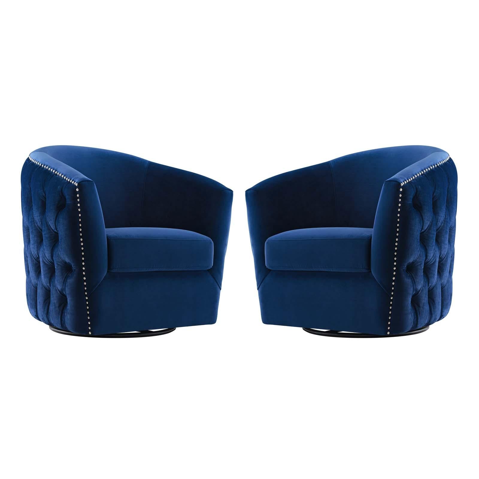 Modway Furniture Modern Rogue Armchair Performance Velvet Set of 2 - EEI-4425