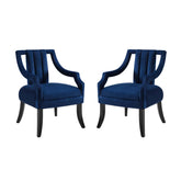 Modway Furniture Modern Harken Accent Chair Performance Velvet Set of 2 - EEI-4429