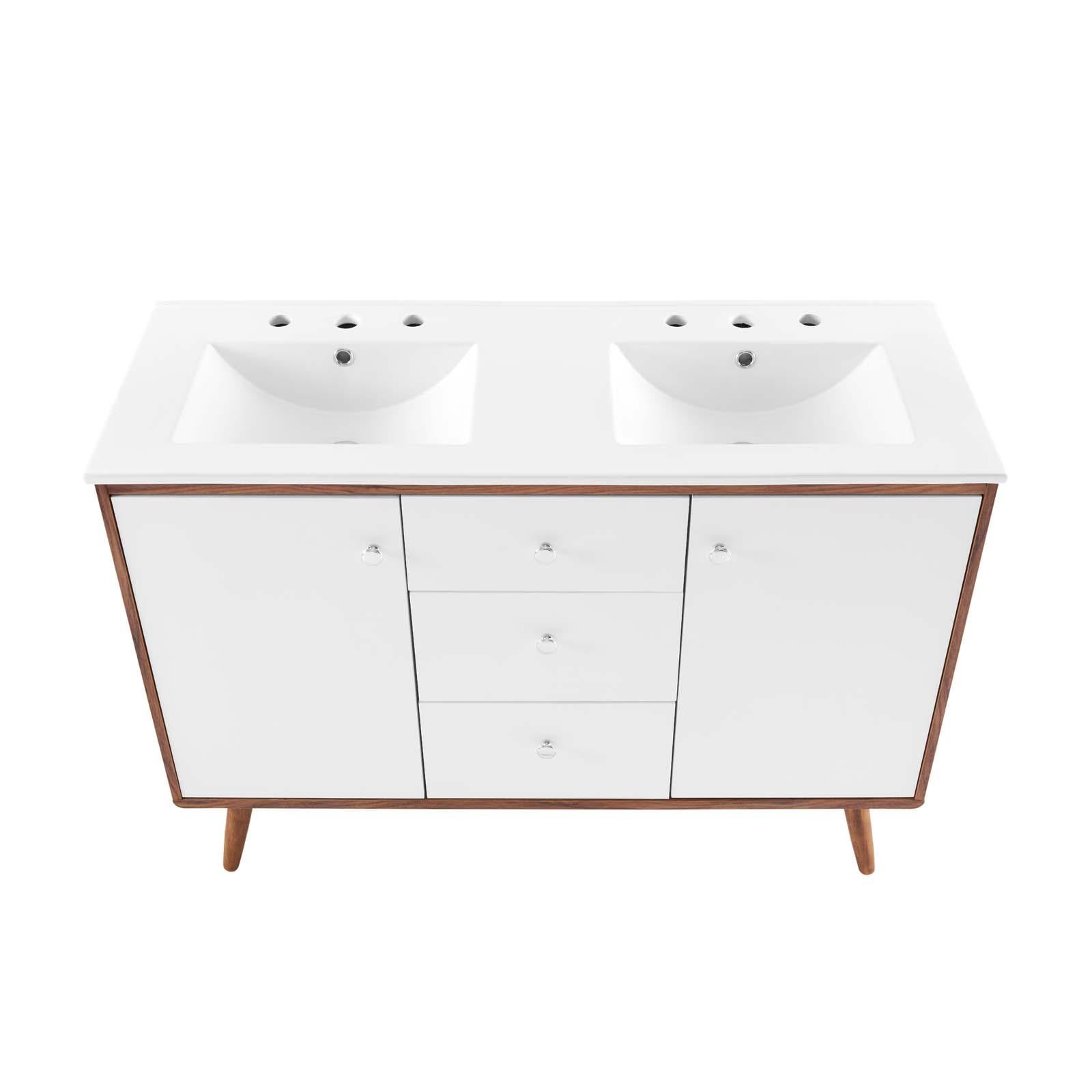 Modway Furniture Modern Transmit 48" Double Sink Bathroom Vanity - EEI-4440