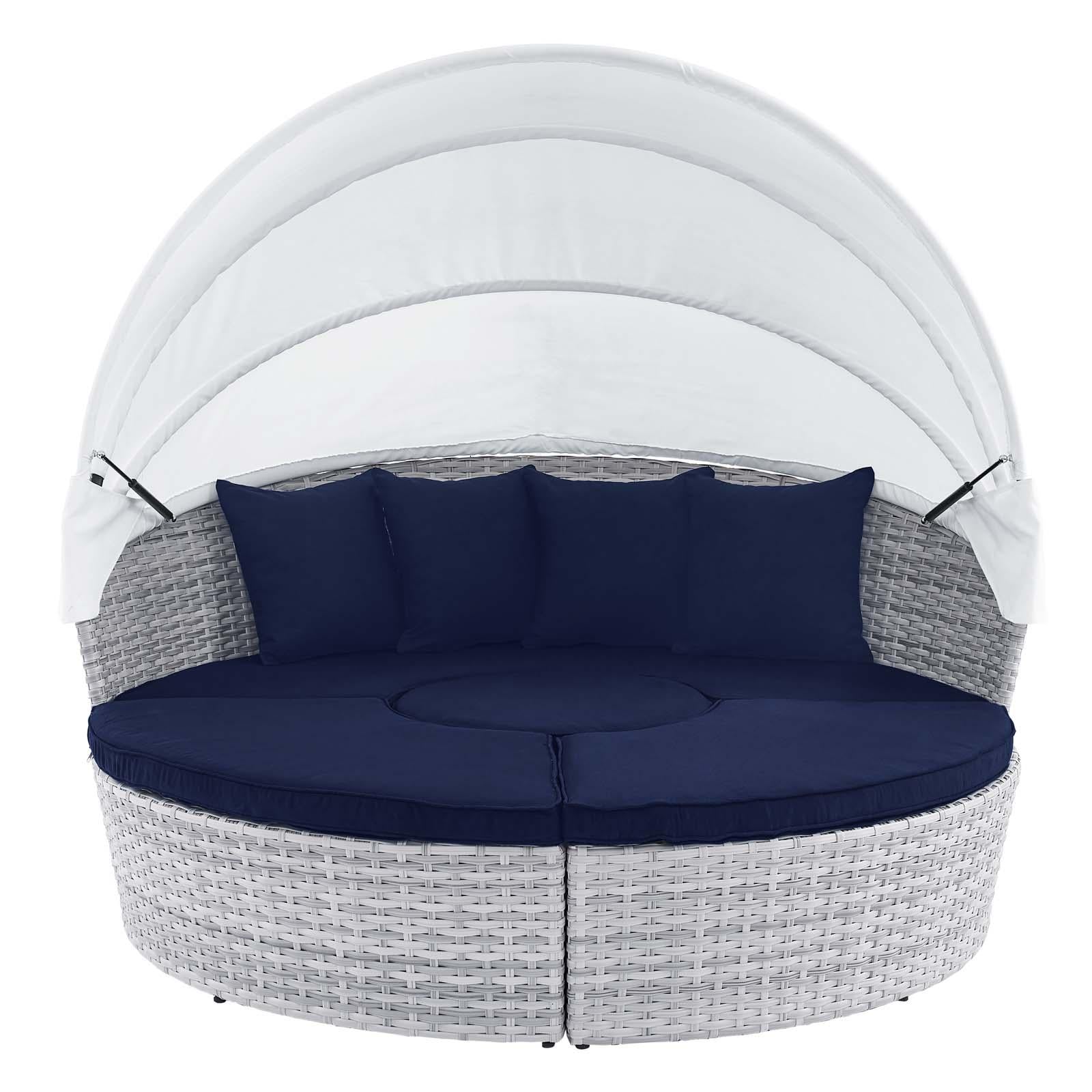 Modway Furniture Modern Scottsdale Canopy Sunbrella® Outdoor Patio Daybed - EEI-4443
