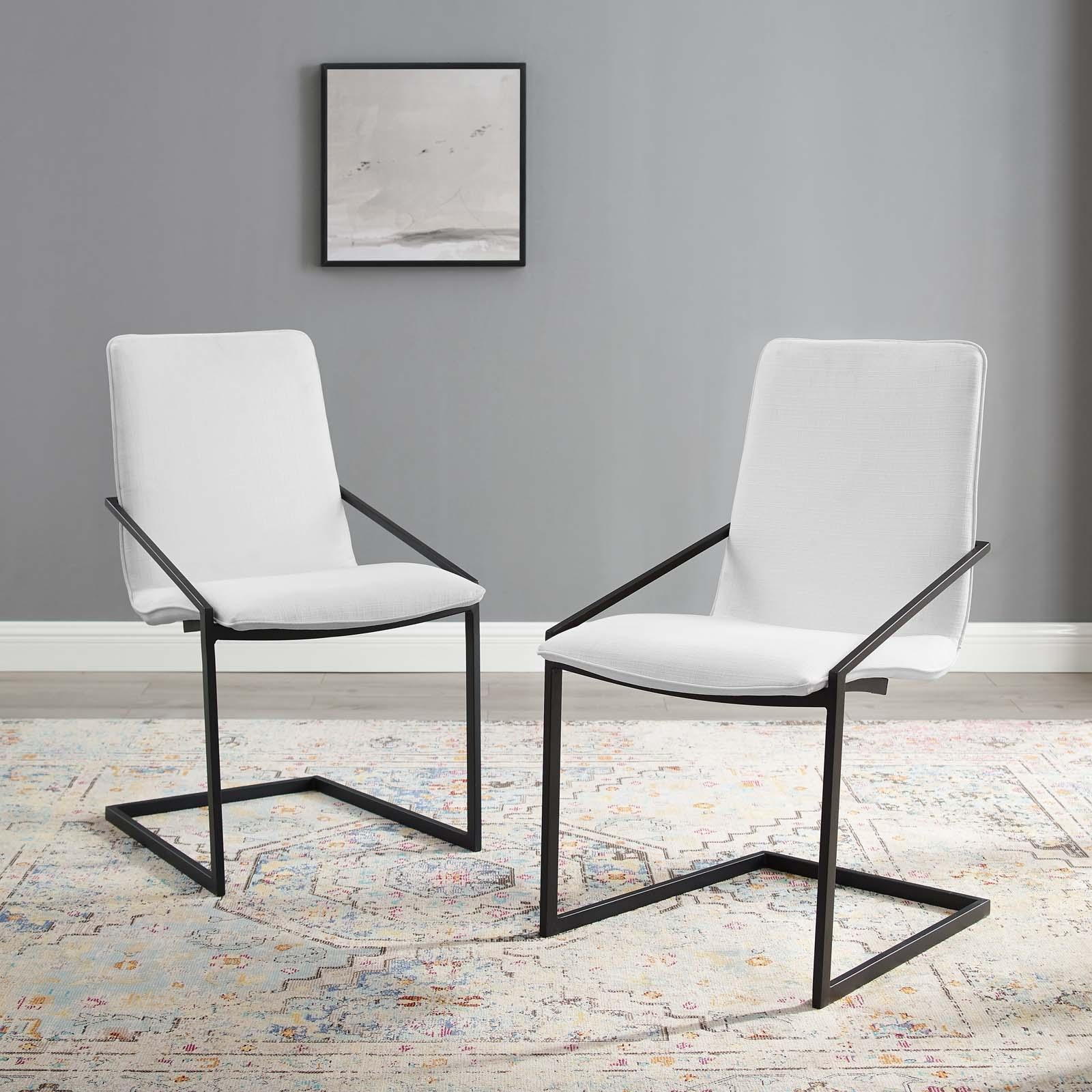 Modway Furniture Modern Pitch Dining Armchair Upholstered Fabric Set of 2 - EEI-4489
