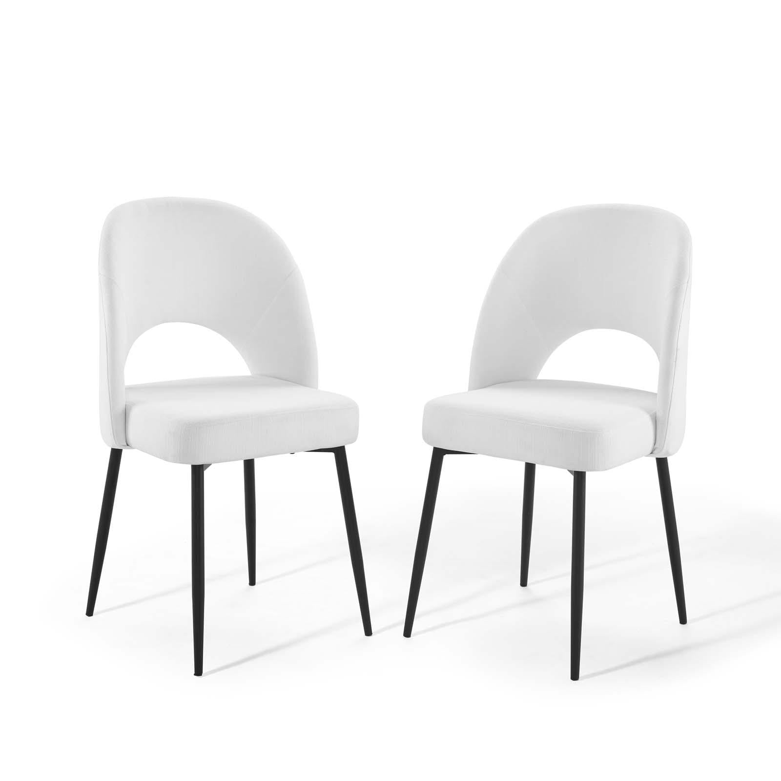 Modway Furniture Modern Rouse Dining Side Chair Upholstered Fabric Set of 2 - EEI-4490