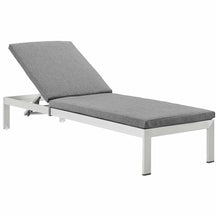 Modway Furniture Modern Shore Outdoor Patio Aluminum Chaise with Cushions - EEI-4501