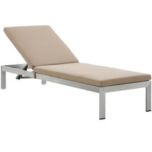 Modway Furniture Modern Shore Outdoor Patio Aluminum Chaise with Cushions - EEI-4502