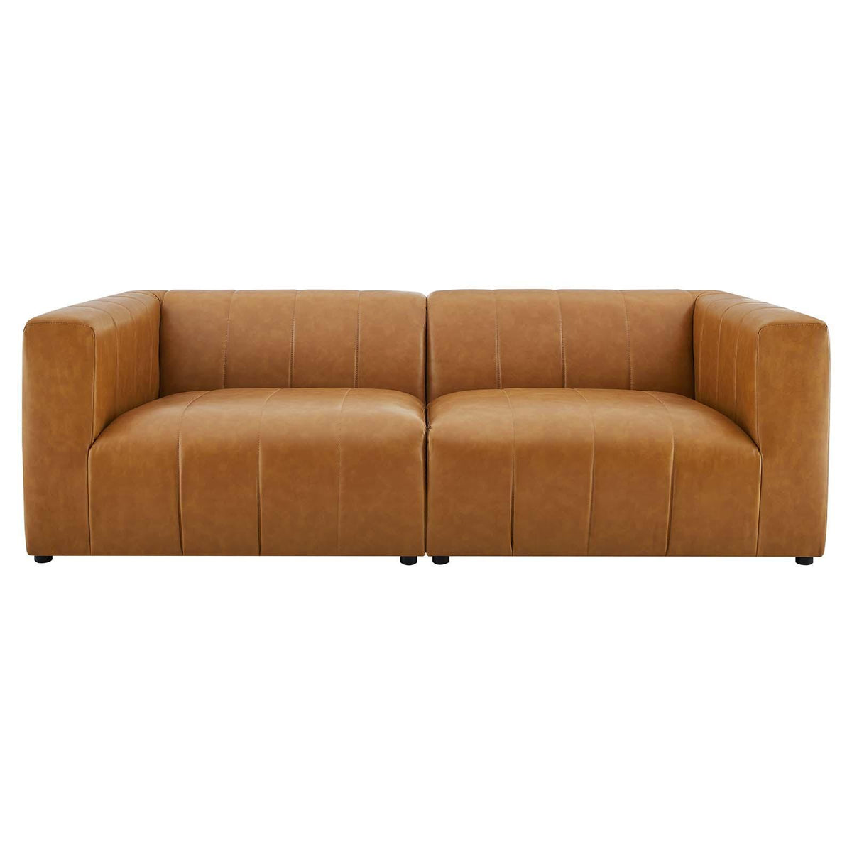 Modway Furniture Modern Bartlett Vegan Leather 2-Piece Loveseat - EEI-4513