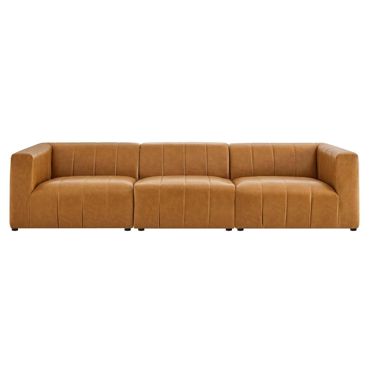 Modway Furniture Modern Bartlett Vegan Leather 3-Piece Sofa - EEI-4515
