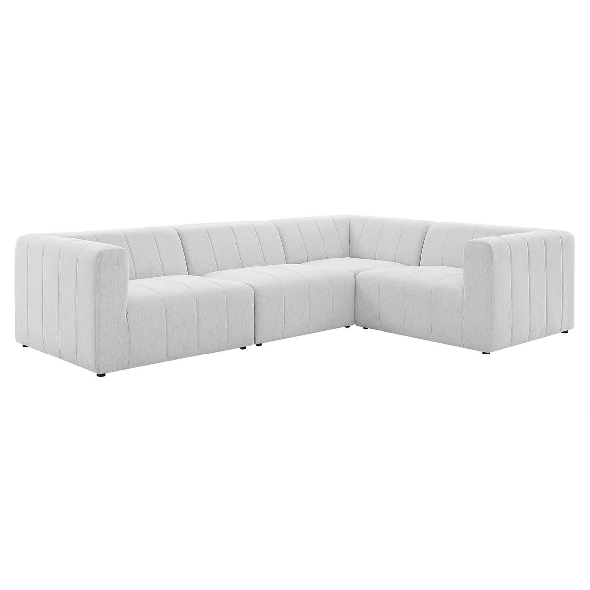 Modway Furniture Modern Bartlett Upholstered Fabric 4-Piece Sectional Sofa - EEI-4518