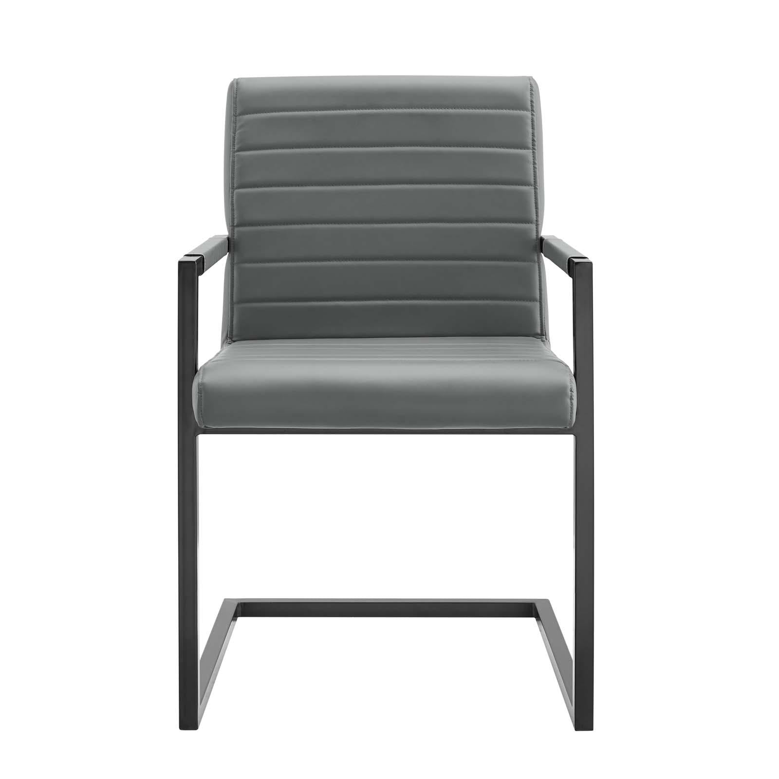 Modway Furniture Modern Savoy Vegan Leather Dining Chairs - Set of 2 - EEI-4522