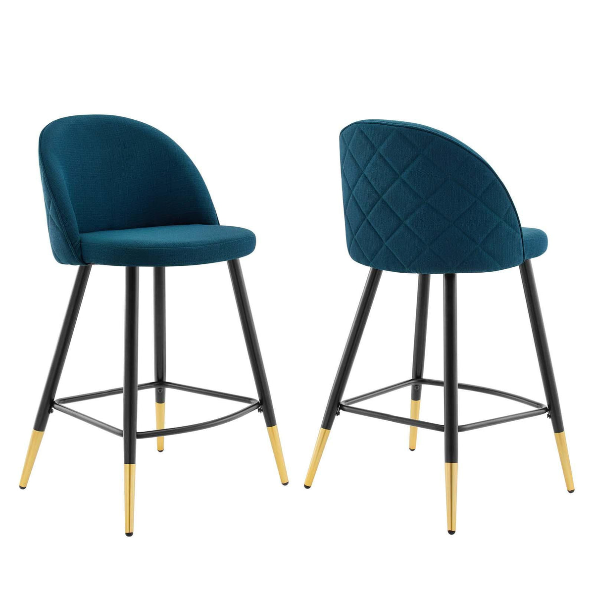 Modway Furniture Modern Cordial Fabric Counter Stools - Set of 2 - EEI-4528