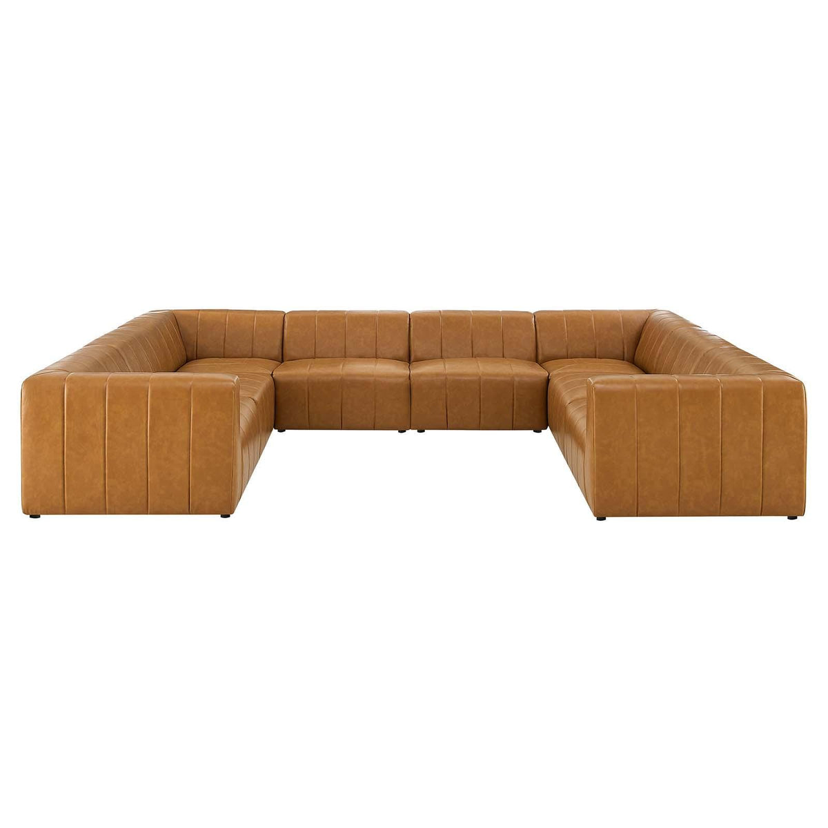 Modway Furniture Modern Bartlett Vegan Leather 8-Piece Sectional Sofa - EEI-4536