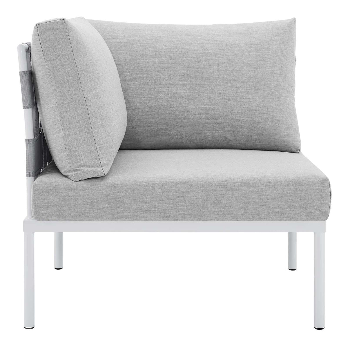 Modway Furniture Modern Harmony Sunbrella® Outdoor Patio Aluminum Corner Chair - EEI-4540