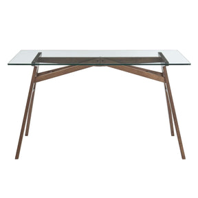 Modway Furniture Modern Steadfast Glass Top Office Desk - EEI-4580