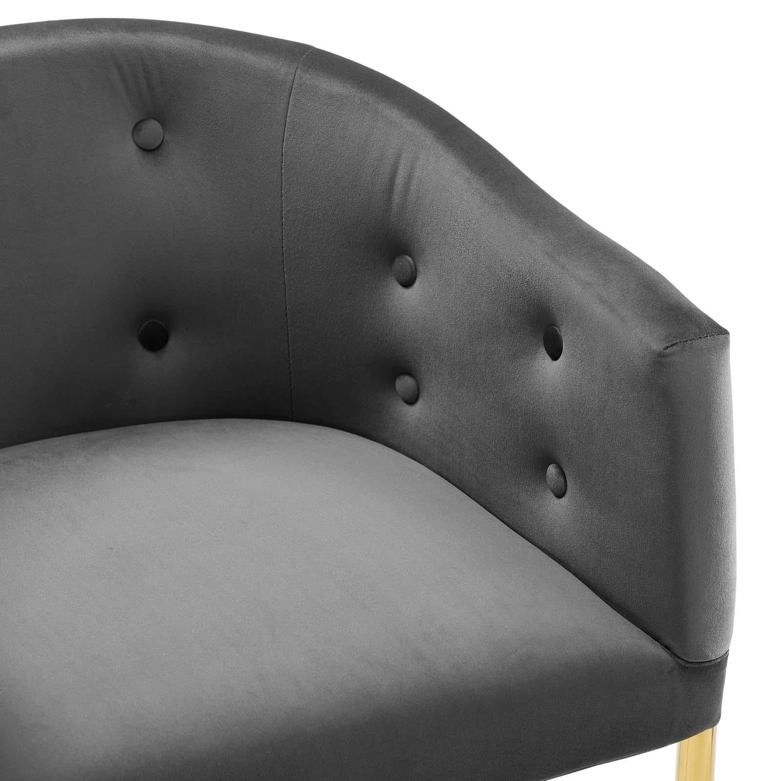Modway Furniture Modern Savour Tufted Performance Velvet Bar Stool Set of 2 - EEI-4597