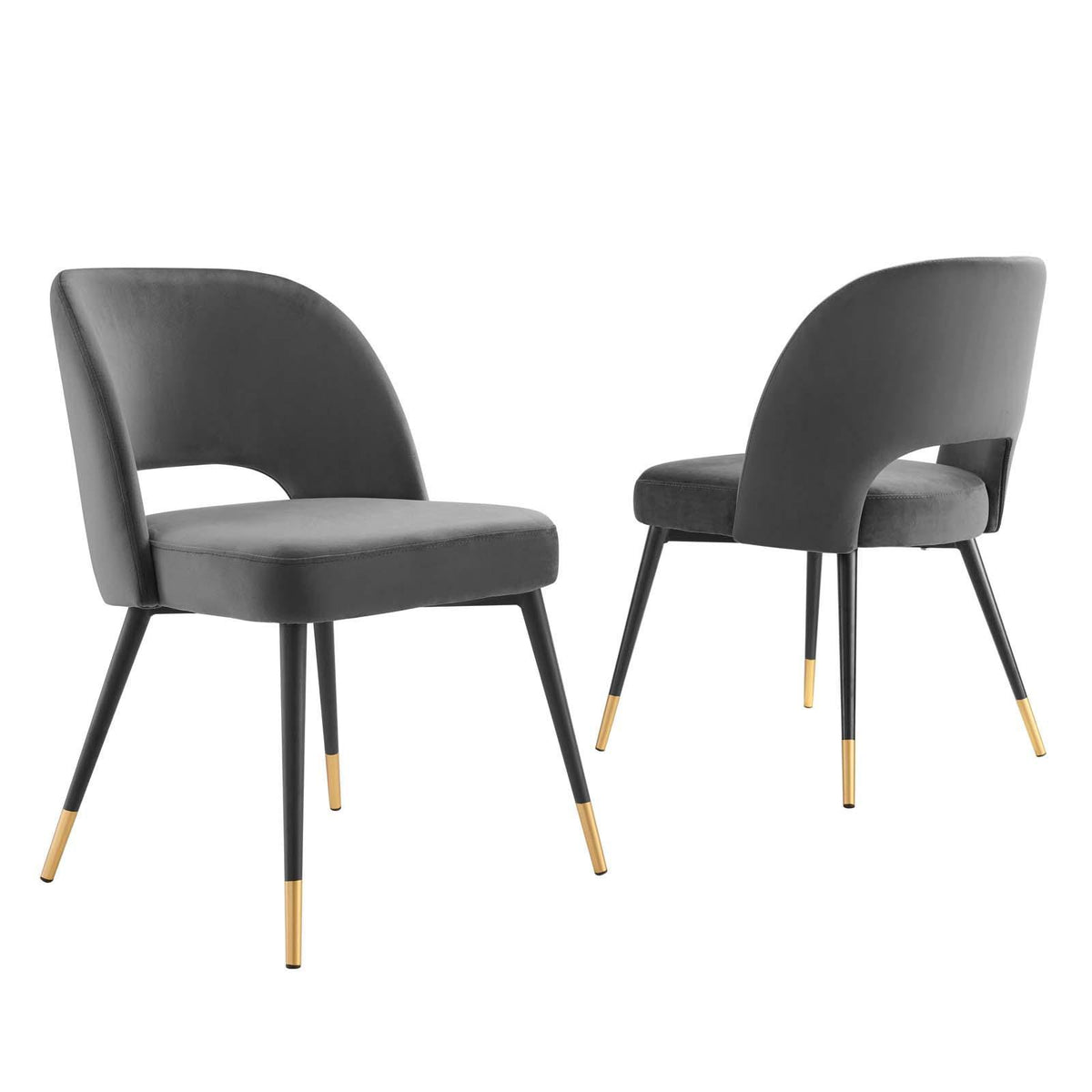 Modway Furniture Modern Rouse Performance Velvet Dining Side Chairs - Set of 2 - EEI-4599