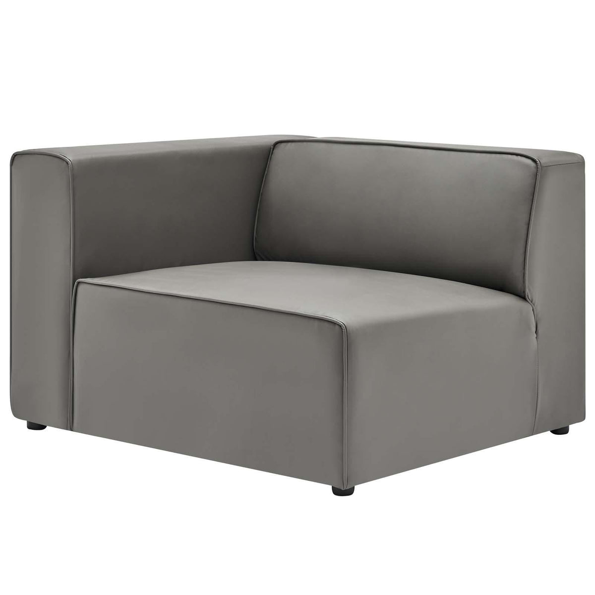 Modway Furniture Modern Mingle Vegan Leather Left-Arm Chair - EEI-4621