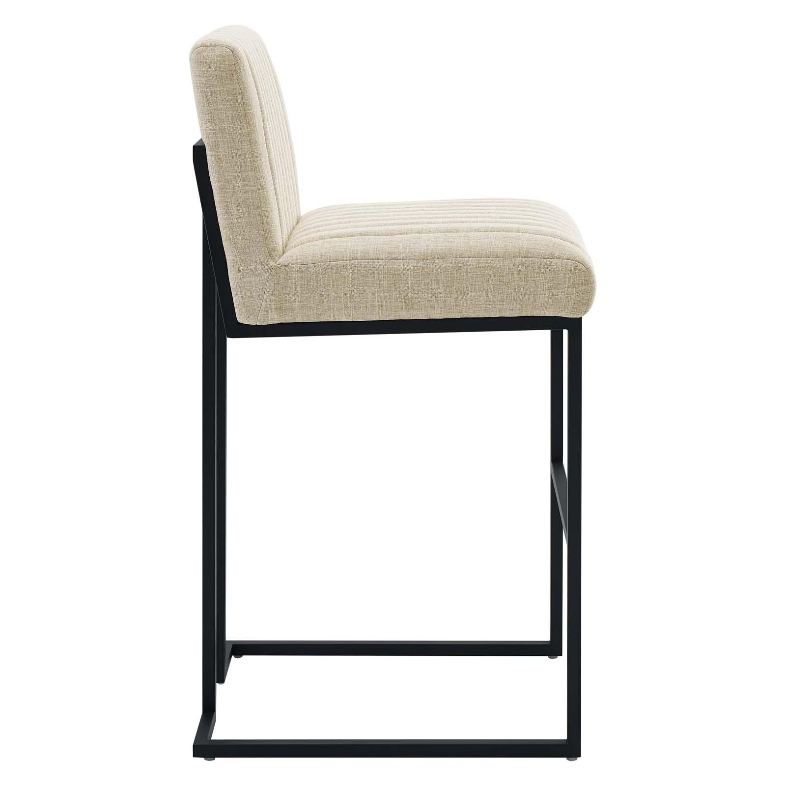 Modway Furniture Modern Indulge Channel Tufted Fabric Bar Stool - EEI-4654