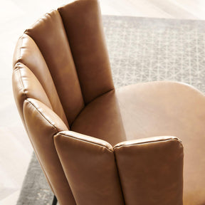 Modway Furniture Modern Virtue Vegan Leather Dining Chair Set of 2 - EEI-4676