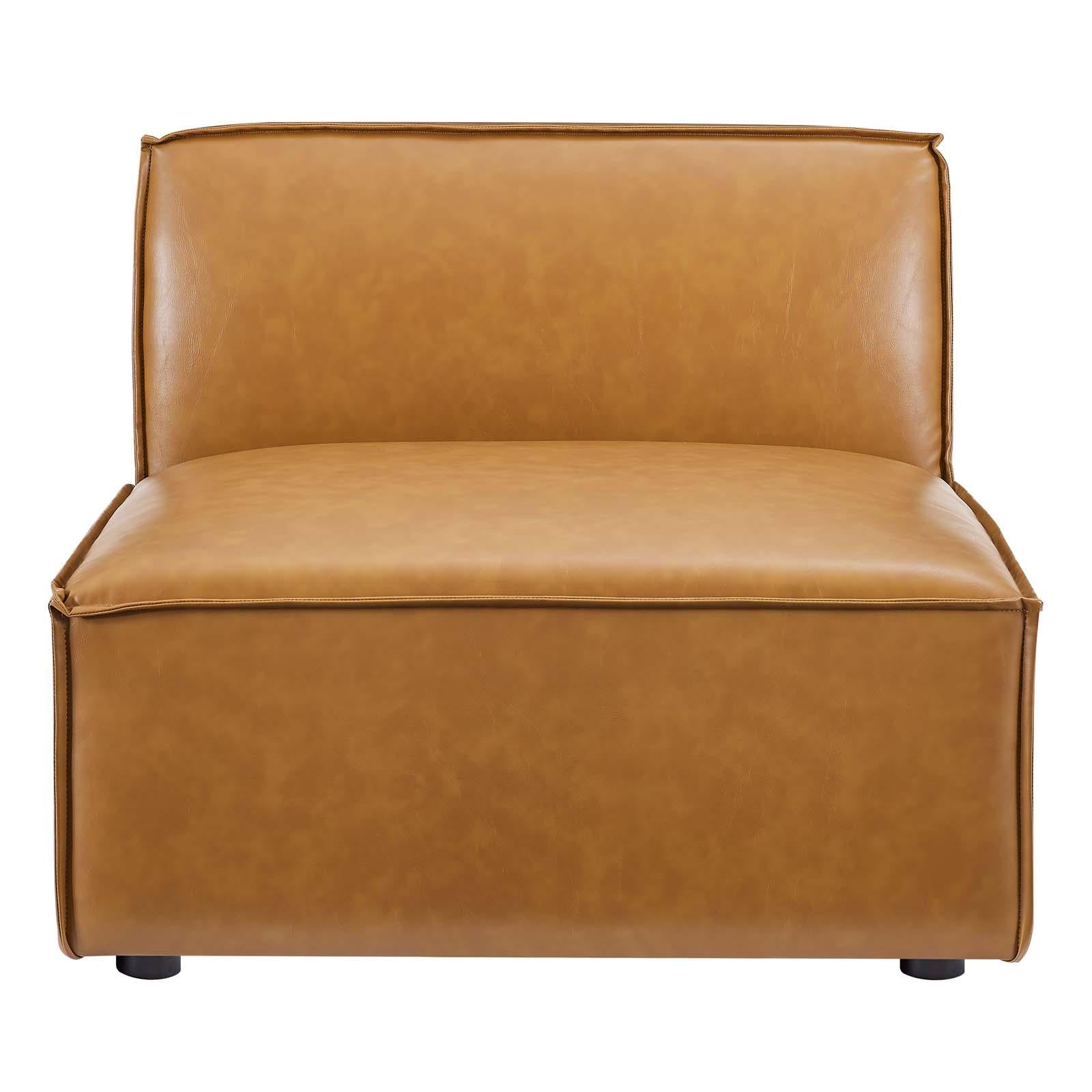 Modway Furniture Modern Restore 5-Piece Vegan Leather Sectional Sofa - EEI-4712