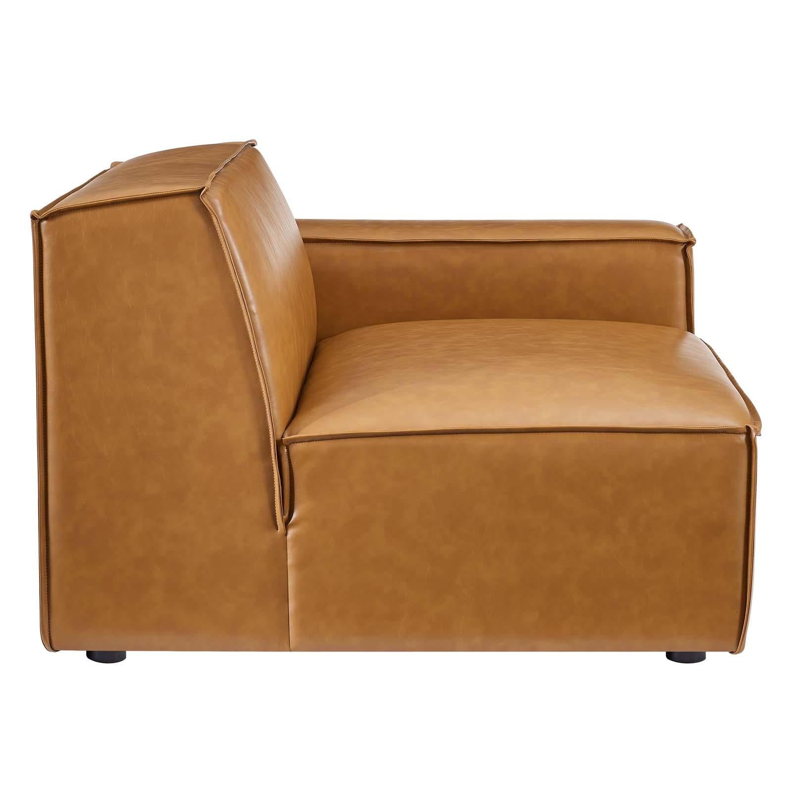 Modway Furniture Modern Restore 6-Piece Vegan Leather Sectional Sofa - EEI-4714