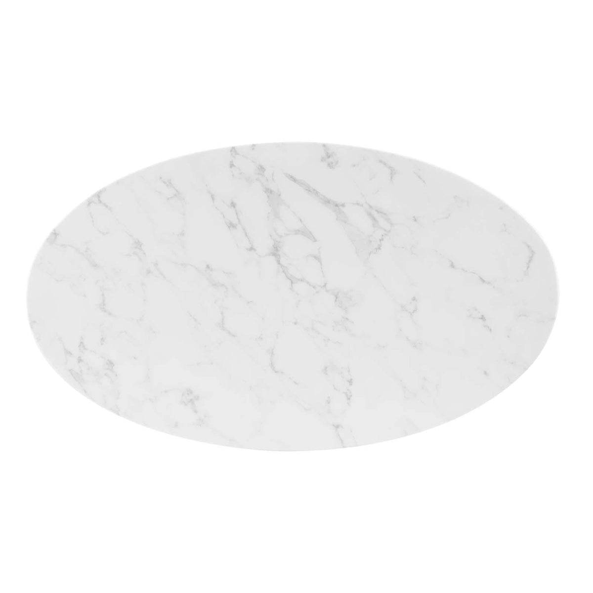 Modway Furniture Modern Verne 48" Oval Artificial Marble Dining Table - EEI-4752