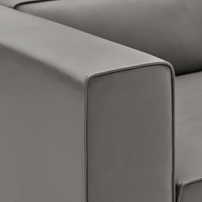 Modway Furniture Modern Mingle Vegan Leather 5-Piece Sectional Sofa - EEI-4795