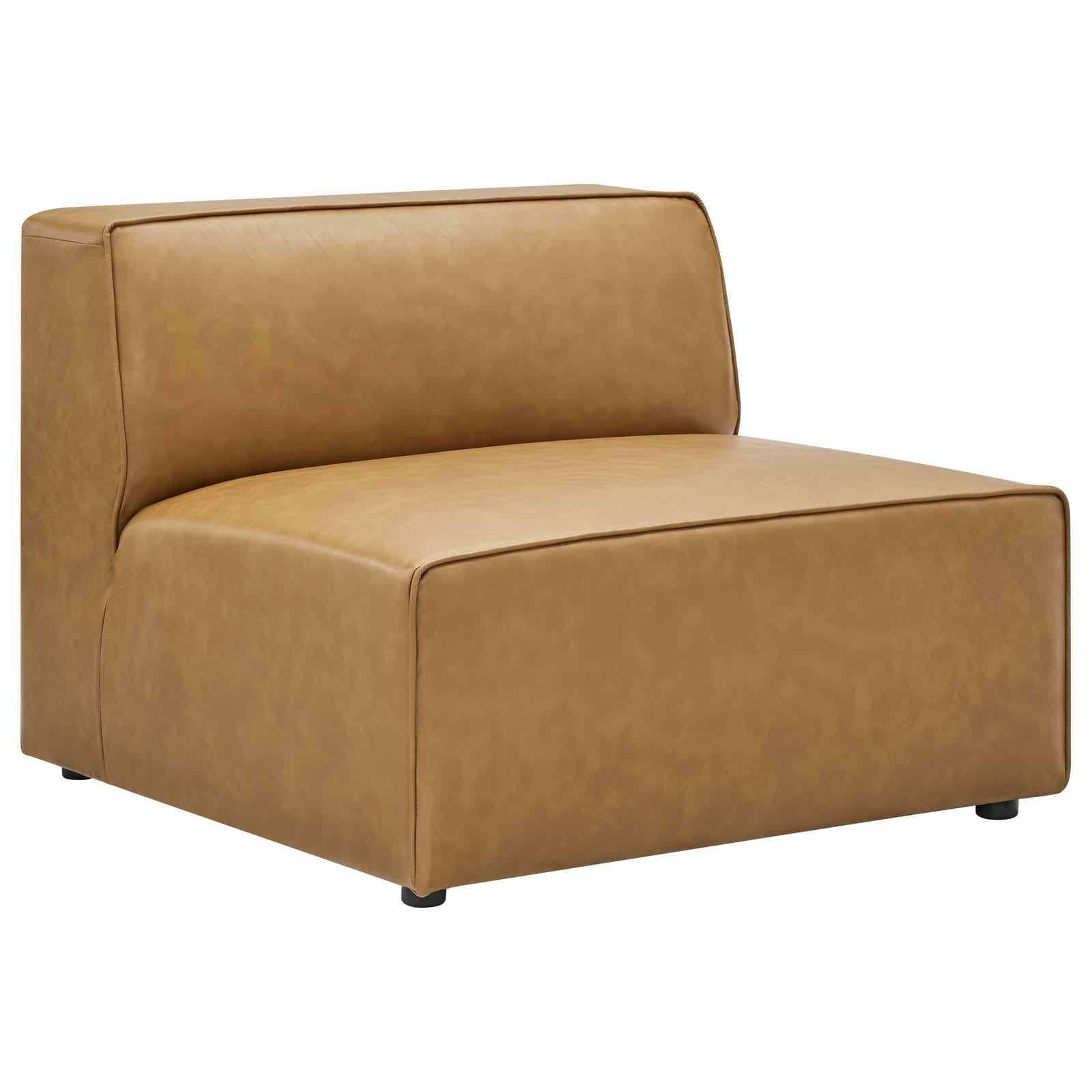 Modway Furniture Modern Mingle Vegan Leather 5-Piece Sectional Sofa - EEI-4795