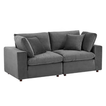 Modway Furniture Modern Commix Down Filled Overstuffed Performance Velvet Loveseat - EEI-4816