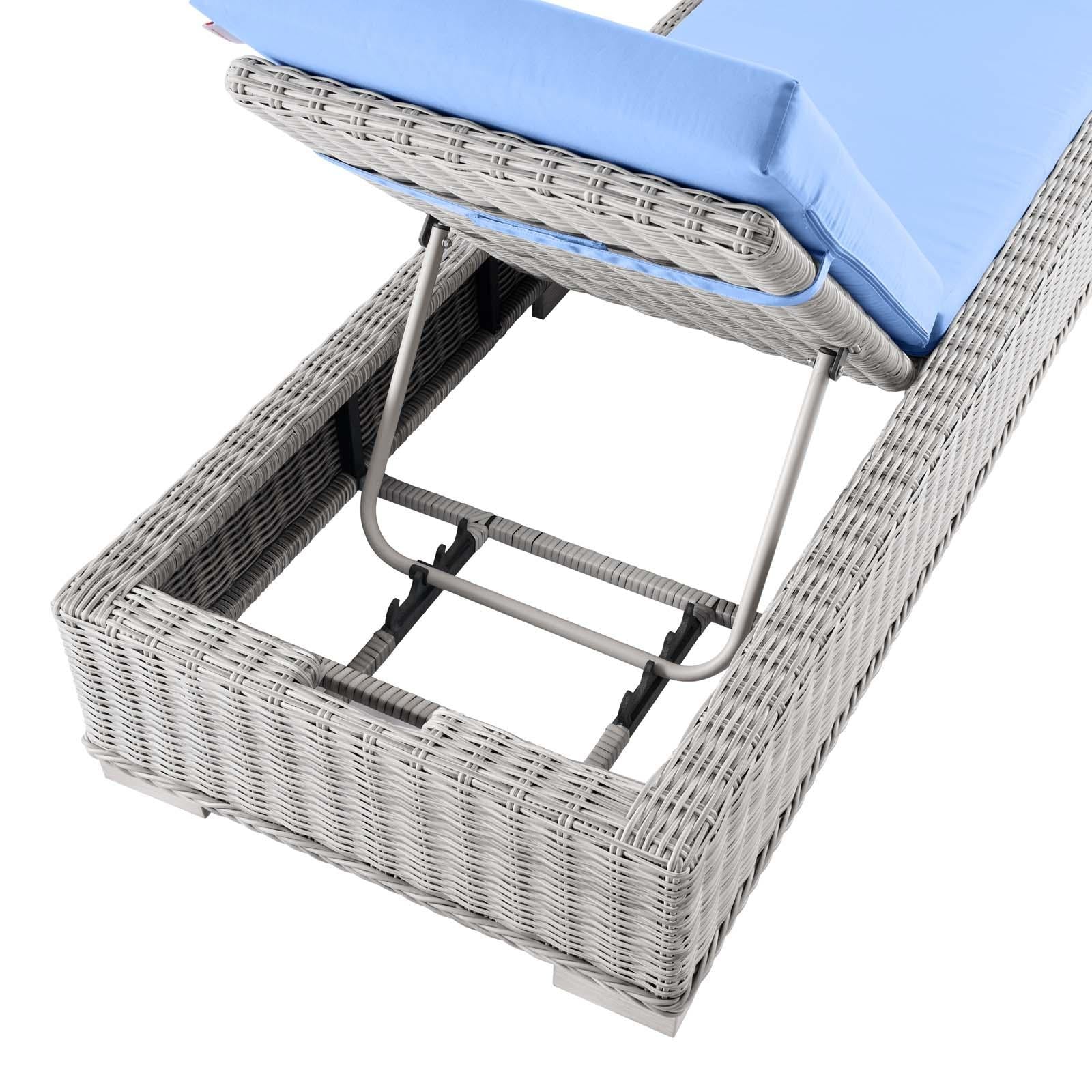 Modway Furniture Modern Conway Outdoor Patio Wicker Rattan Chaise Lounge - EEI-4843