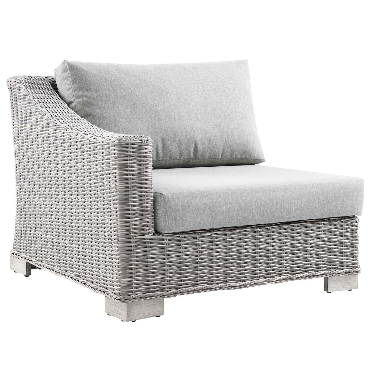 Modway Furniture Modern Conway Outdoor Patio Wicker Rattan Left-Arm Chair - EEI-4845