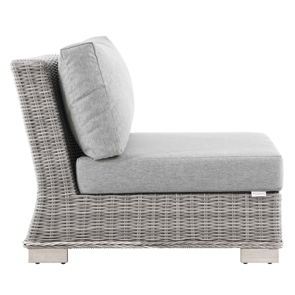 Modway Furniture Modern Conway Outdoor Patio Wicker Rattan Armless Chair - EEI-4847