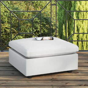 Modway Furniture Modern Commix Overstuffed Outdoor Patio Ottoman - EEI-4903