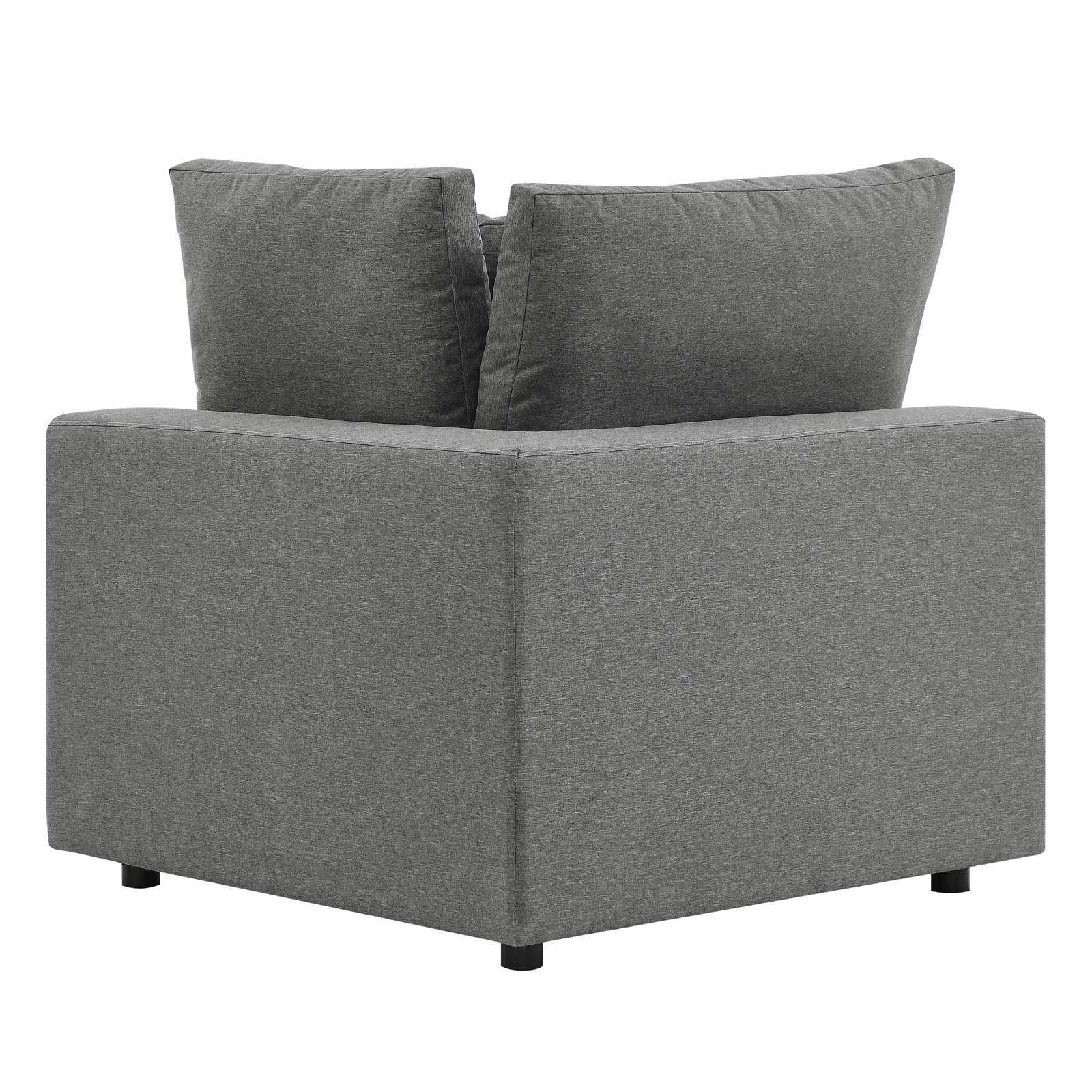 Modway Furniture Modern Commix Overstuffed Outdoor Patio Corner Chair - EEI-4904