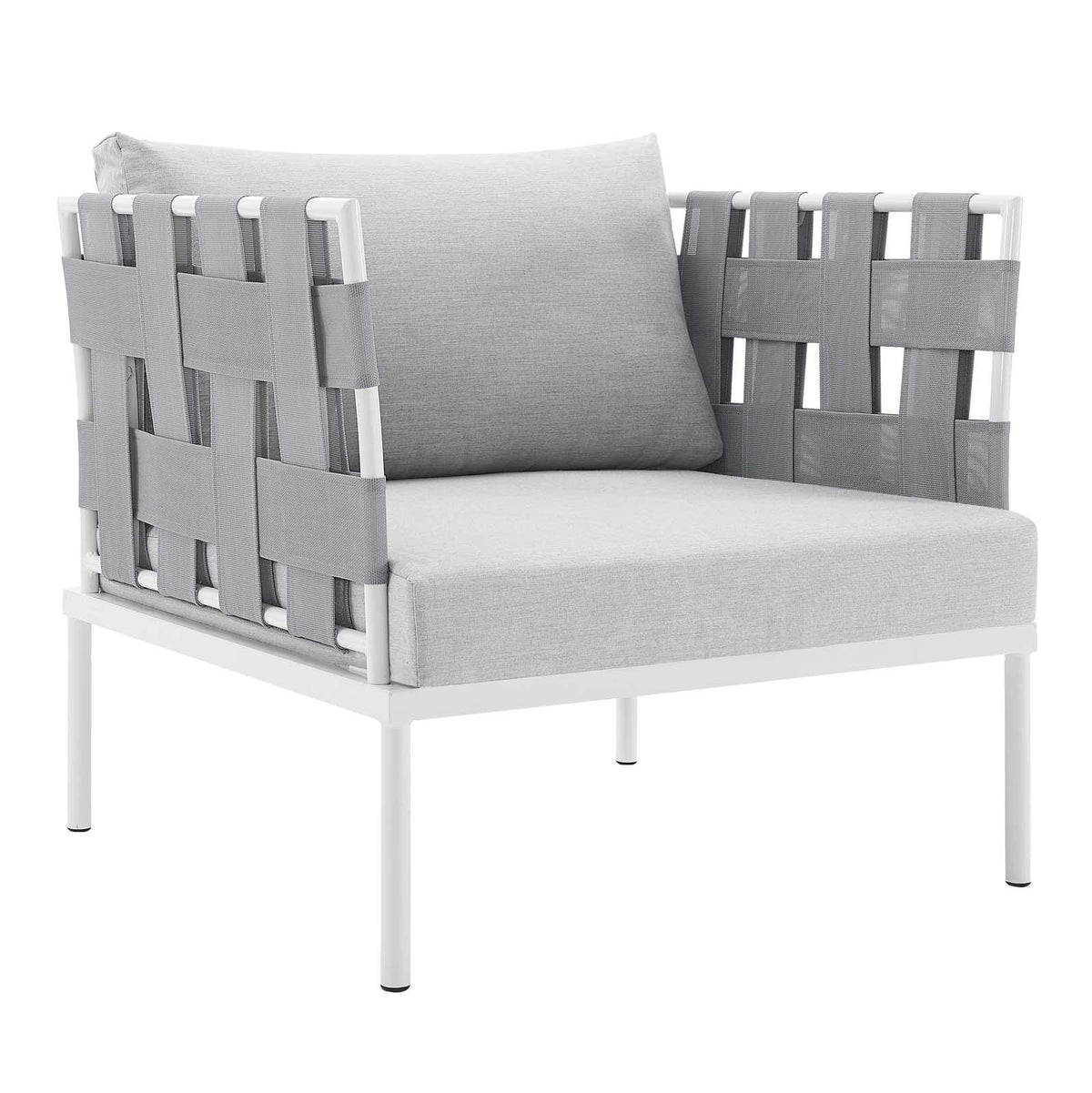 Modway Furniture Modern Harmony 6-Piece  Sunbrella® Outdoor Patio Aluminum Seating Set - EEI-4933