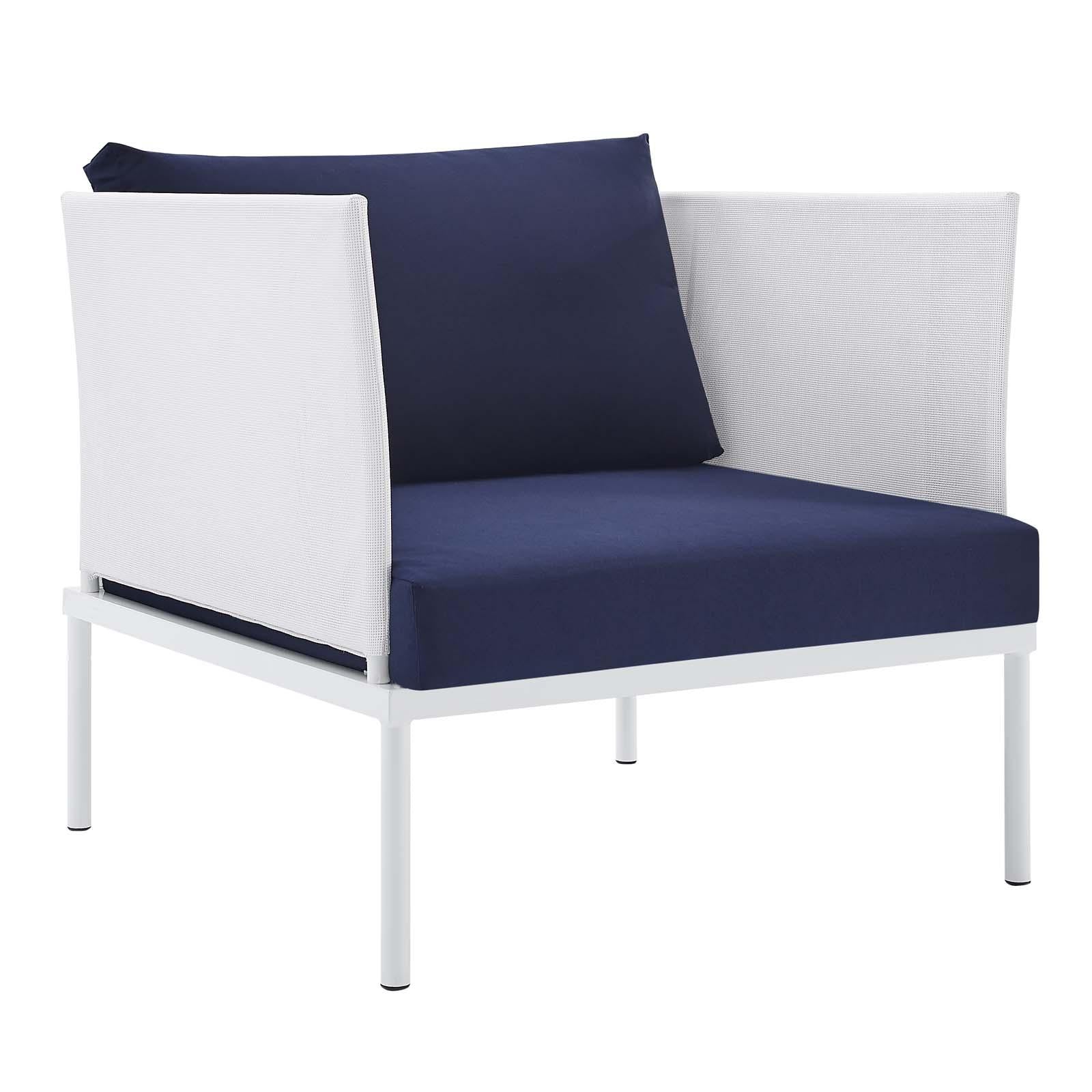 Modway Furniture Modern Harmony 8-Piece  Sunbrella® Outdoor Patio Aluminum Seating Set - EEI-4948