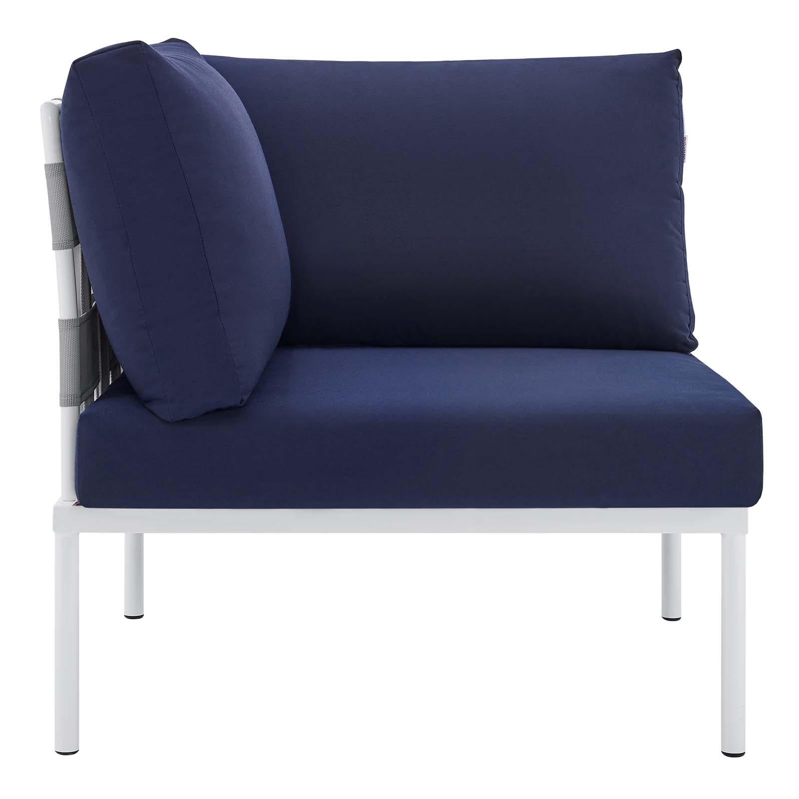 Modway Furniture Modern Harmony 8-Piece  Sunbrella® Outdoor Patio Aluminum Seating Set - EEI-4949