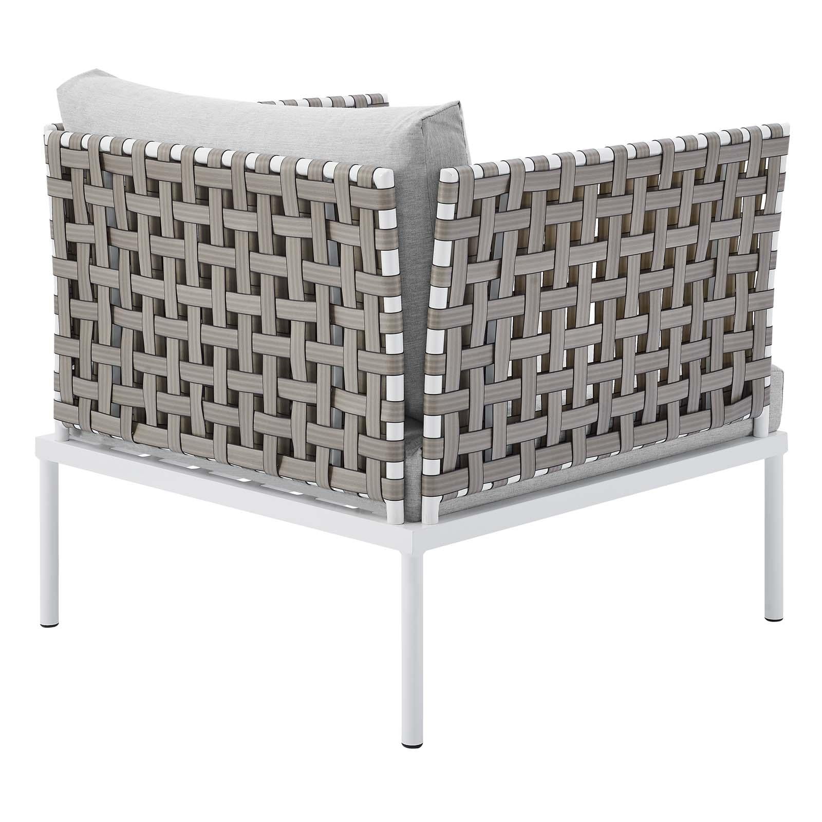 Modway Furniture Modern Harmony Sunbrella® Basket Weave Outdoor Patio Aluminum Armchair - EEI-4954