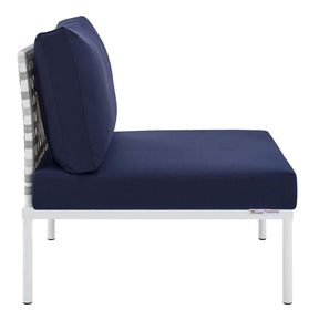 Modway Furniture Modern Harmony Sunbrella® Basket Weave Outdoor Patio Aluminum Armless Chair - EEI-4957