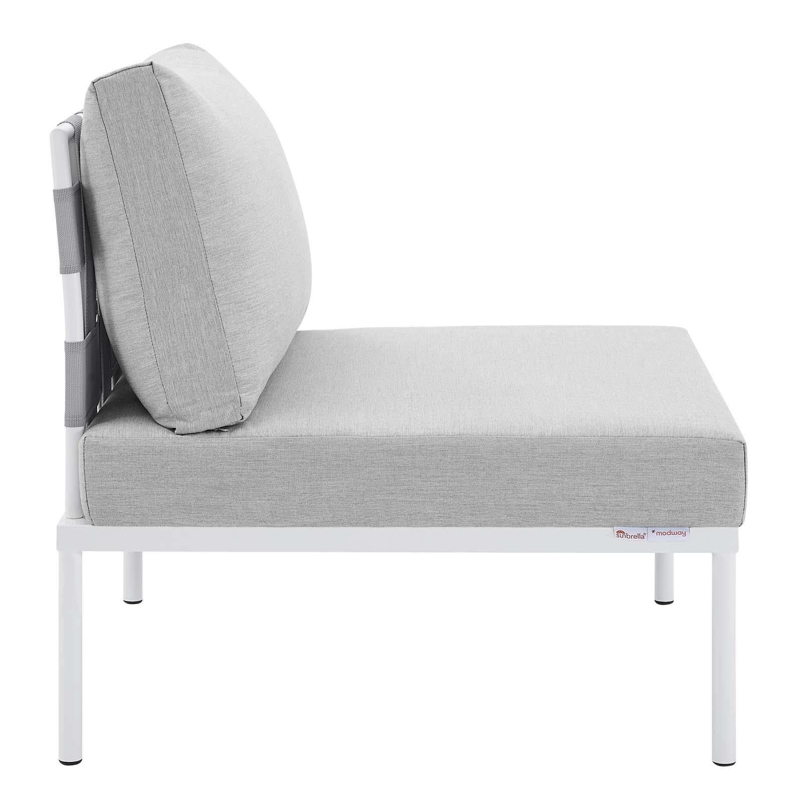 Modway Furniture Modern Harmony Sunbrella® Outdoor Patio Aluminum Armless Chair - EEI-4960