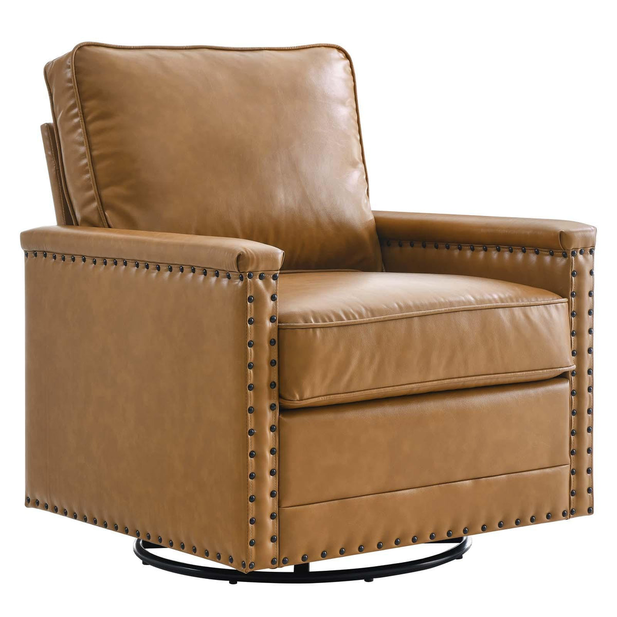 Modway Furniture Modern Ashton Vegan Leather Swivel Chair - EEI-4993