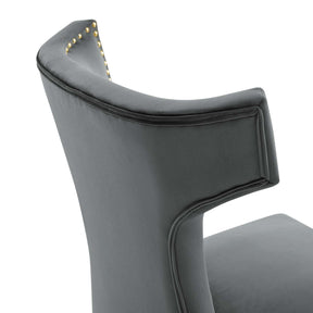 Modway Furniture Modern Curve Performance Velvet Dining Chairs - Set of 2 - EEI-5008
