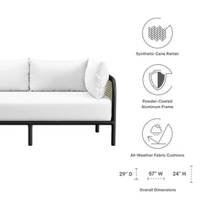 Modway Furniture Modern Hanalei Outdoor Patio Right-Arm Loveseat - EEI-5030