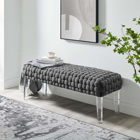 Modway Furniture Modern Prologue Woven Performance Velvet Ottoman - EEI-5037