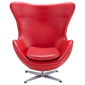 Modway Furniture Modern Glove Leather Lounge Chair EEI-528-Minimal & Modern