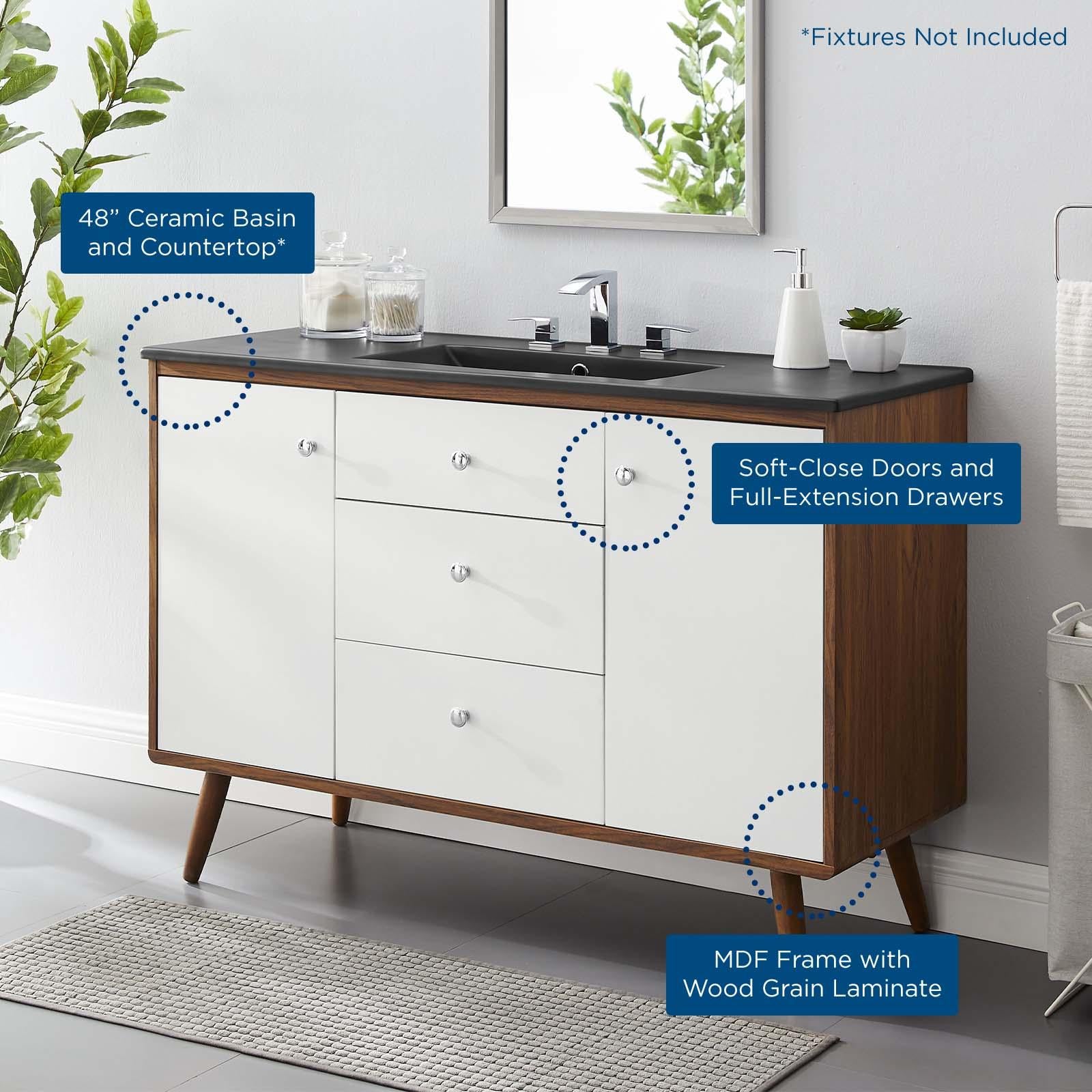 Modway Furniture Modern Transmit 48" Single Sink Bathroom Vanity - EEI-5397