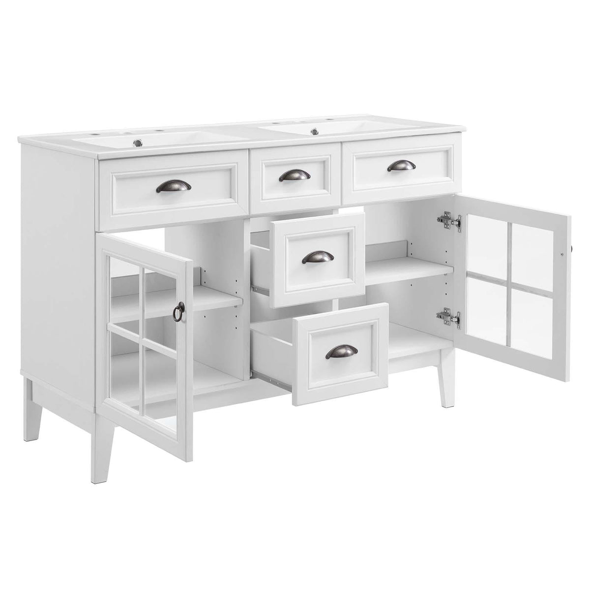 Modway Furniture Modern Isle 48" Double Bathroom Vanity Cabinet - EEI-5428