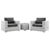 Modway Furniture Modern Convene 3-Piece Outdoor Patio Set - EEI-5444