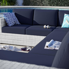 Modway Furniture Modern Convene 5-Piece Outdoor Patio Sectional Set - EEI-5448