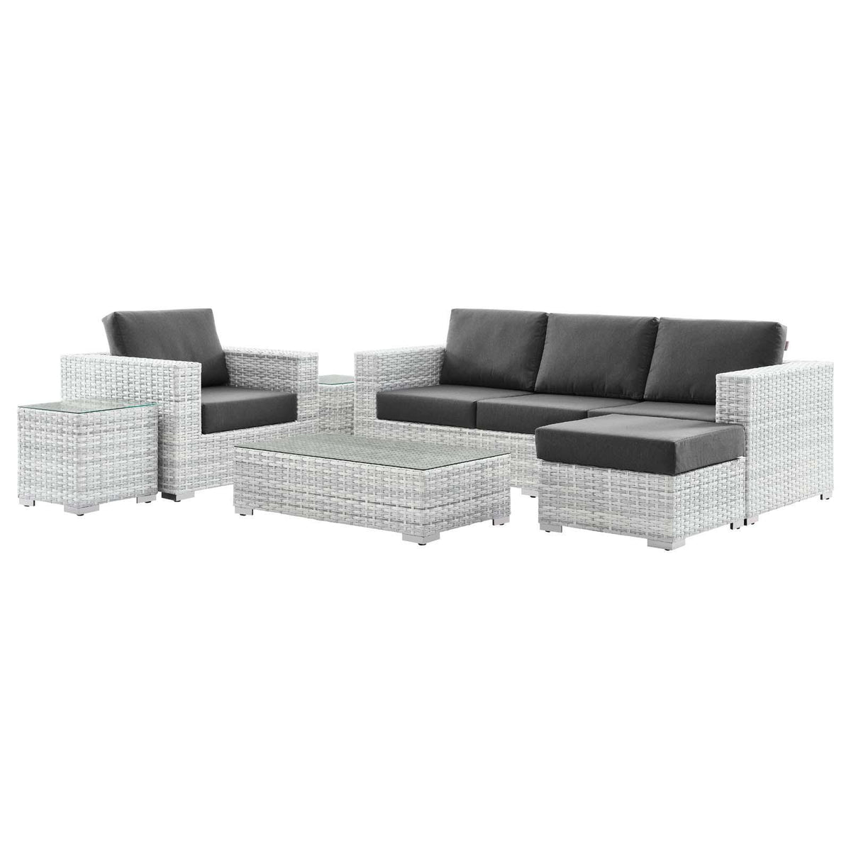 Modway Furniture Modern Convene 6-Piece Outdoor Patio Set - EEI-5449